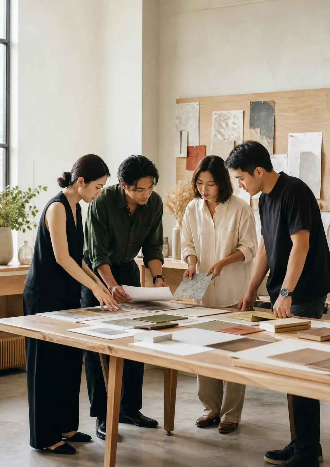 Team reviewing campaign direction