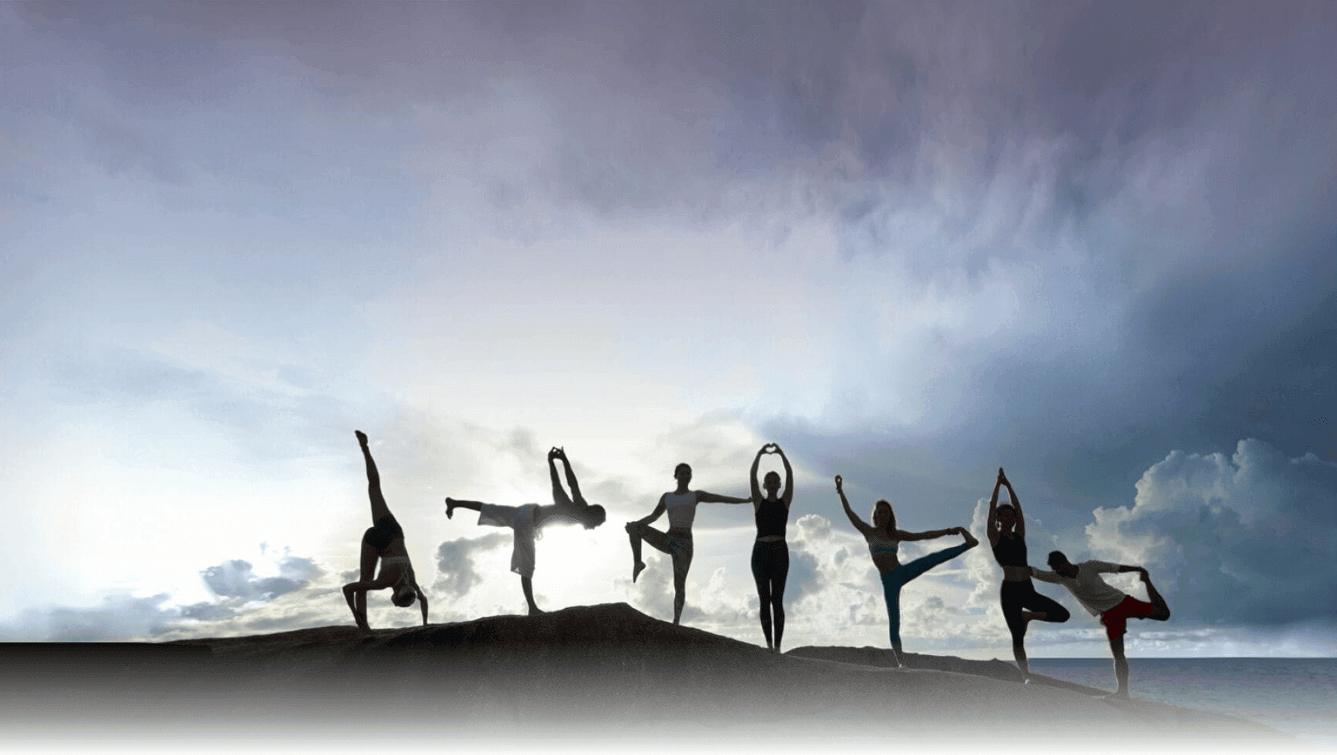 Yoga practitioners at Vikasa, a Digital Squad retreat and wellness client