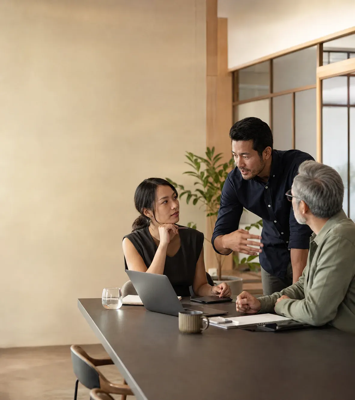 Professionals in a business planning session